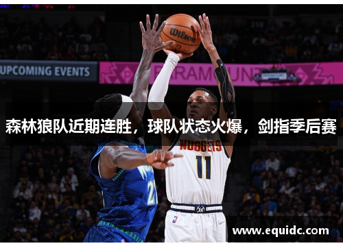 森林狼队近期连胜，球队状态火爆，剑指季后赛